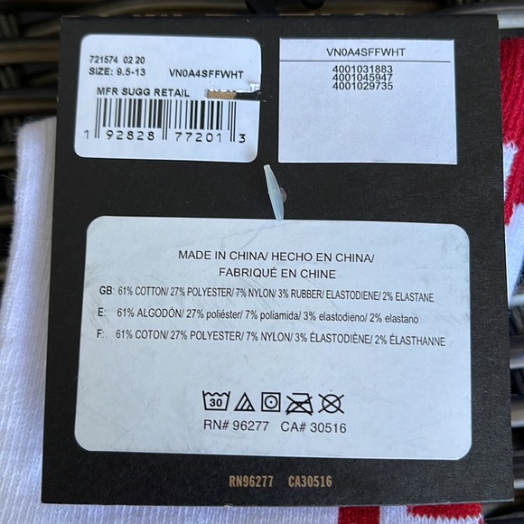 VANS “Off The Wall” Men’s socks - Picture 3 of 9